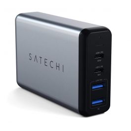 Satechi 75W Dual TYPE-C PD potovalni polnilec - vesoljno siva