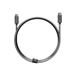 Next One kovinski USB-C na USB-C kabel - vesoljno siva